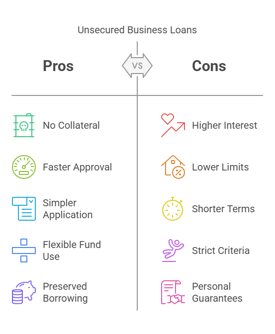 Secured vs Unsecured Business Loans_ Understanding the Differences - Pros and cons of an unsecure business loan