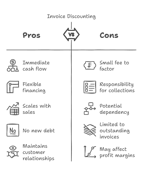 What is invoice discounting? Invoice Discounting Explained - visual selection