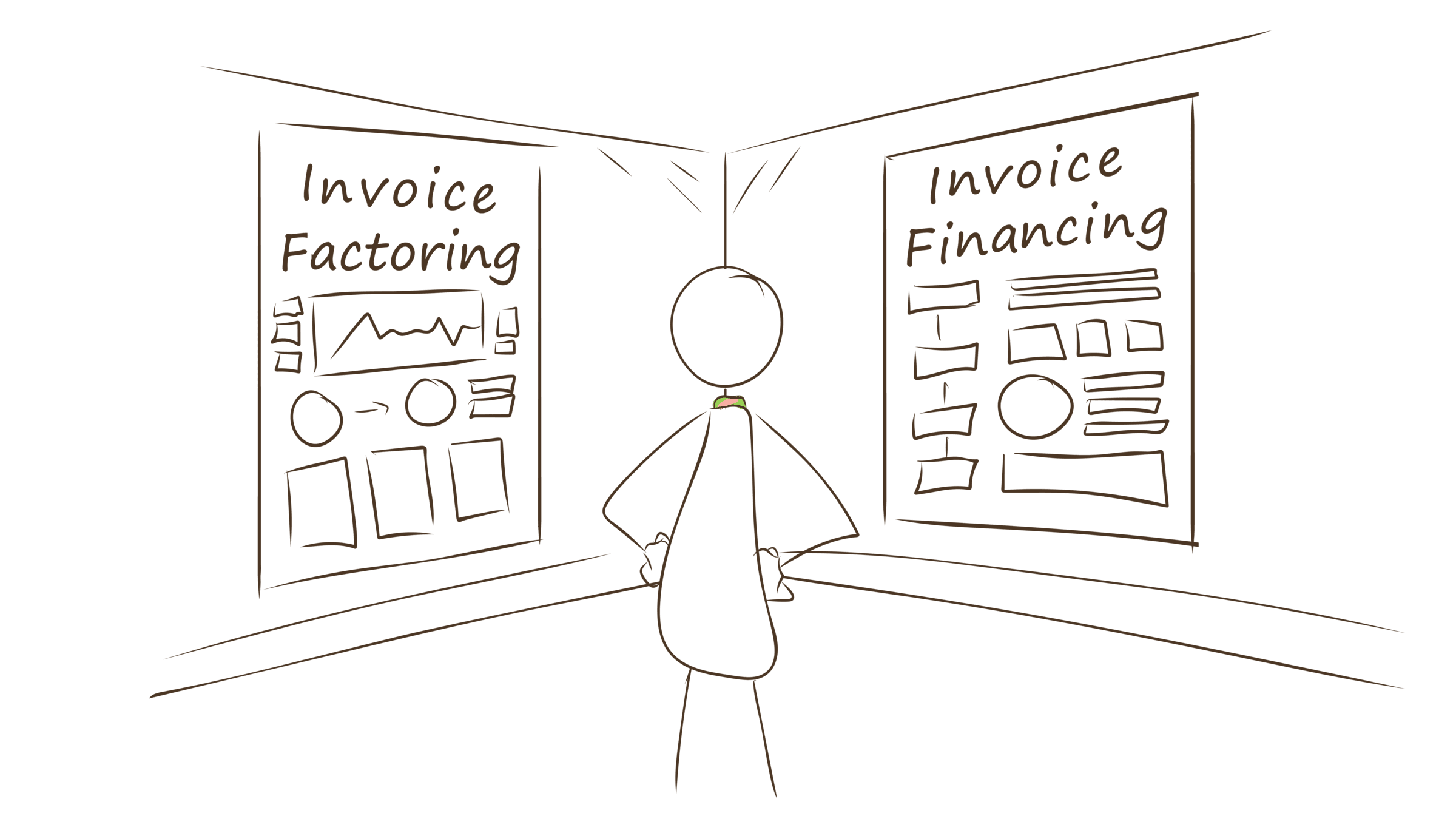 Invoice Factoring vs. Invoice Financing: Which One is Right for Your Business? Guavas Finance UK - Stick Man-32