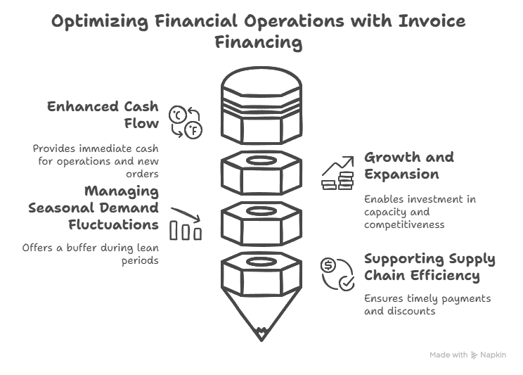 What are the 4 Benefits of Invoice Financing for Manufacturers? Invoice finance for manufacturing companies UK